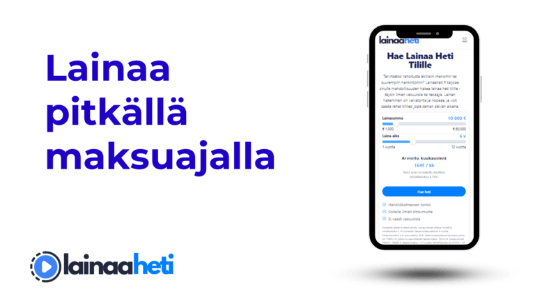 Lainaa pitkällä maksuajalla