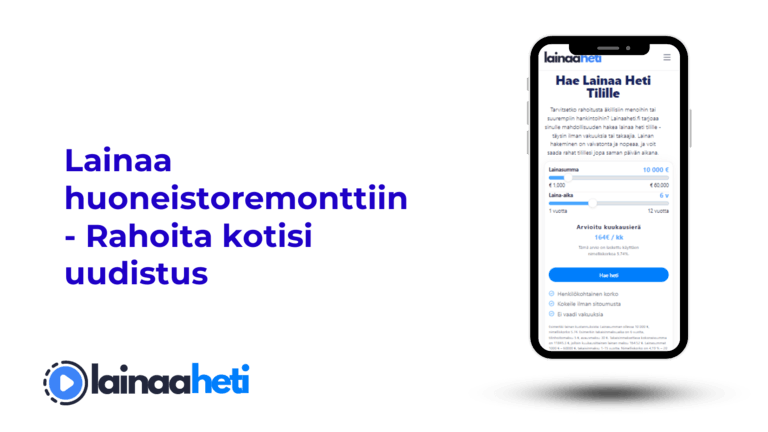Lainaa huoneistoremonttiin - Rahoita kotisi uudistus