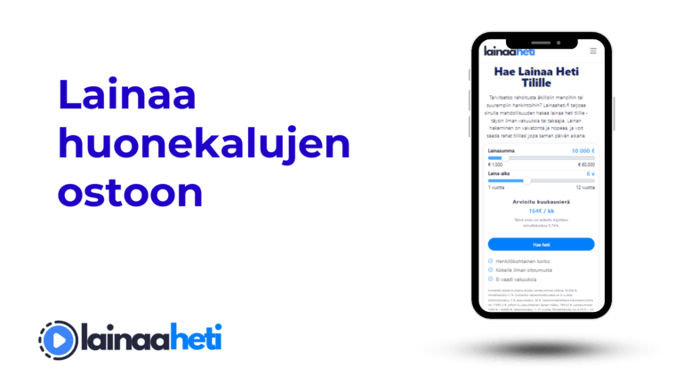 Lainaa huonekalujen ostoon