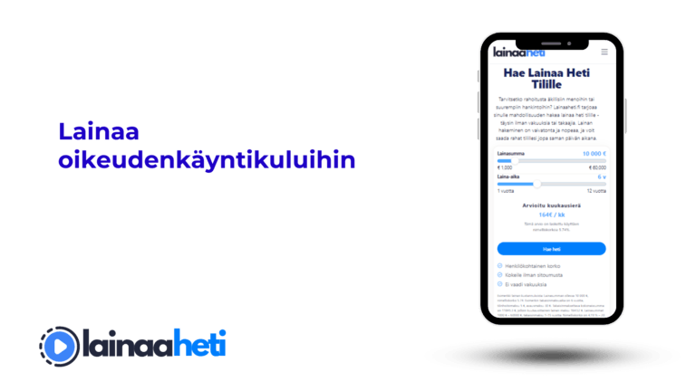 Lainaa oikeudenkäyntikuluihin